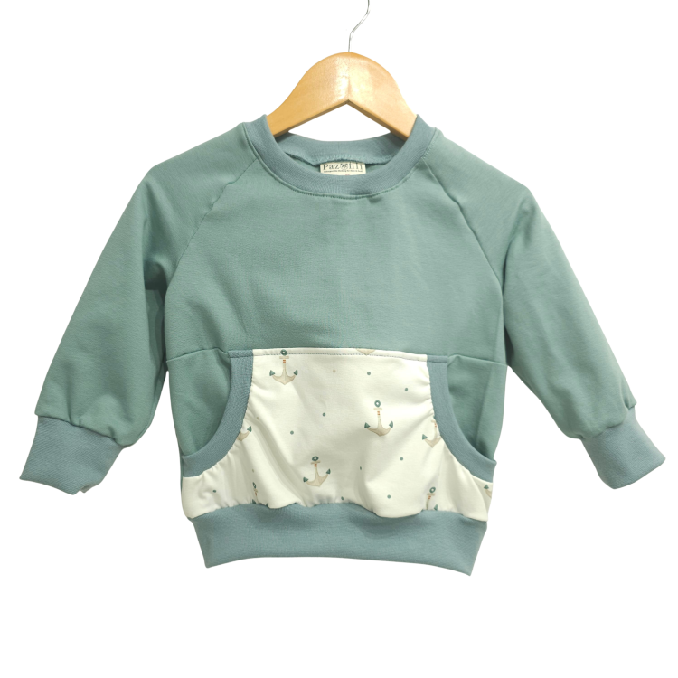 Pullover [ Kids 1-7 Jahre ] Küstenkind Anker (Sweat mint)